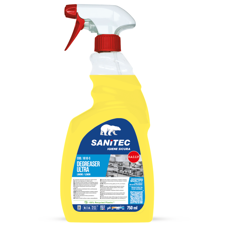 Produktbild von Sanitec Entfetter Spezialreiniger Spray 750 Ml – Fettlösend Für Edelstahl, Kupfer, Messing & Aluminium